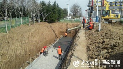广饶县城区排水防涝能力提升工程全面开工，筑牢城市安全防线